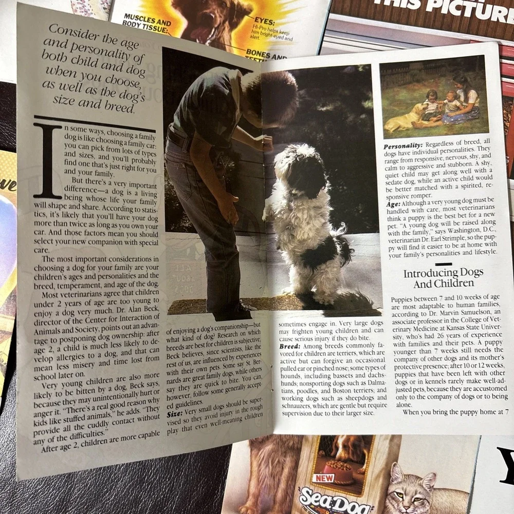 Vintage 1983/1984 Pet Information Dog‎ Pamphlets
